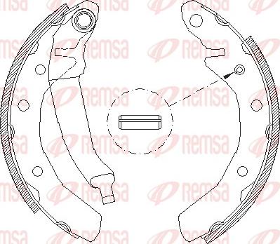 Remsa 4086.01 - Ganascia freno www.autoricambit.com