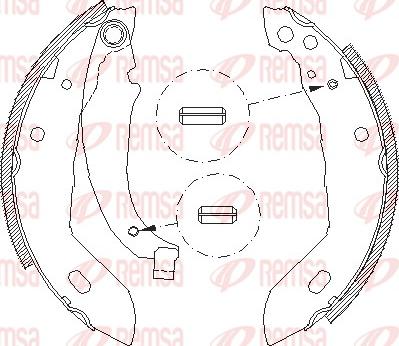 Remsa 4083.00 - Ganascia freno www.autoricambit.com