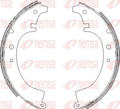 Remsa 4087.00 - Ganascia freno www.autoricambit.com