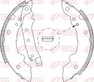 Remsa 4036.00 - Ganascia freno www.autoricambit.com