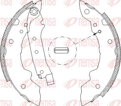 Remsa 4036.01 - Ganascia freno www.autoricambit.com