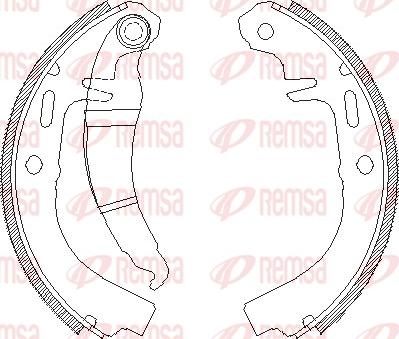 Remsa 4025.00 - Ganascia freno www.autoricambit.com