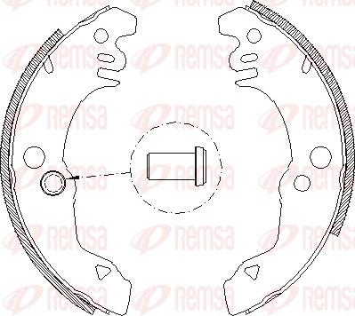 Remsa 4021.00 - Ganascia freno www.autoricambit.com