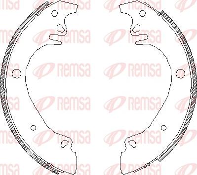 Remsa 4070.00 - Ganascia freno www.autoricambit.com