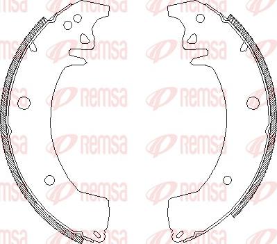 Remsa 4078.02 - Ganascia freno www.autoricambit.com