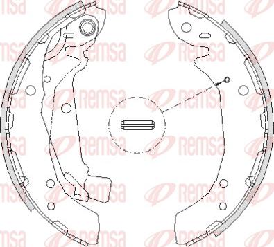 Remsa 4197.00 - Ganascia freno www.autoricambit.com