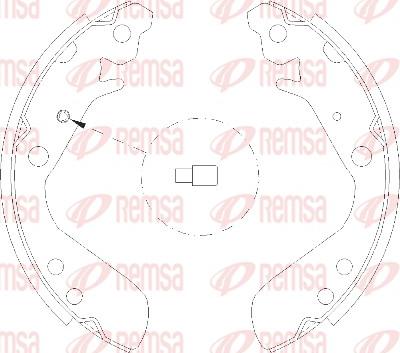 Remsa 4156.00 - Ganascia freno www.autoricambit.com