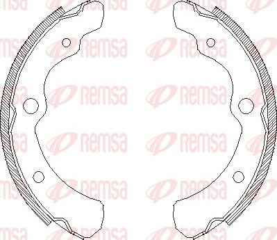 Remsa 4165.00 - Ganascia freno www.autoricambit.com