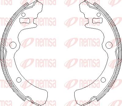 Remsa 4166.00 - Ganascia freno www.autoricambit.com