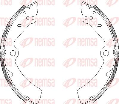 Remsa 4167.00 - Ganascia freno www.autoricambit.com