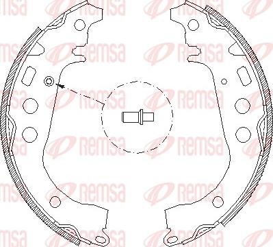 Remsa 4101.00 - Ganascia freno www.autoricambit.com