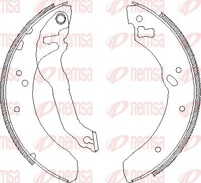 Remsa 4114.00 - Ganascia freno www.autoricambit.com