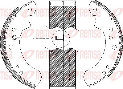 Remsa 4112.01 - Ganascia freno www.autoricambit.com