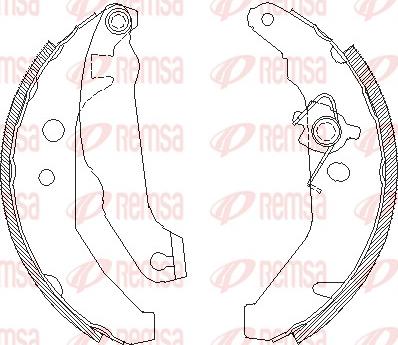 Remsa 4185.01 - Ganascia freno www.autoricambit.com