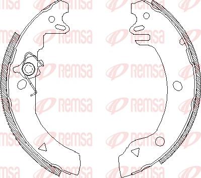 Remsa 4186.00 - Ganascia freno www.autoricambit.com