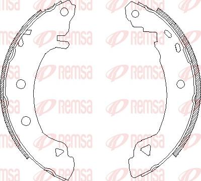 Remsa 4182.04 - Ganascia freno www.autoricambit.com