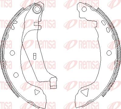 Remsa 4182.03 - Ganascia freno www.autoricambit.com