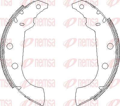 Remsa 4135.00 - Ganascia freno www.autoricambit.com