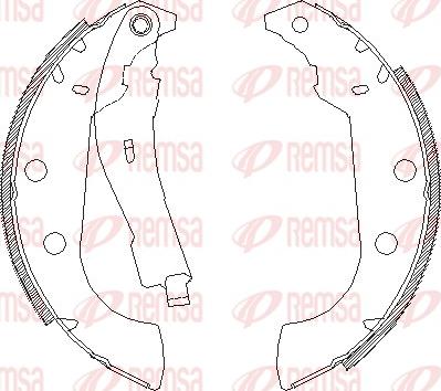 Remsa 4135.01 - Ganascia freno www.autoricambit.com