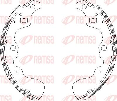 Remsa 4132.00 - Ganascia freno www.autoricambit.com