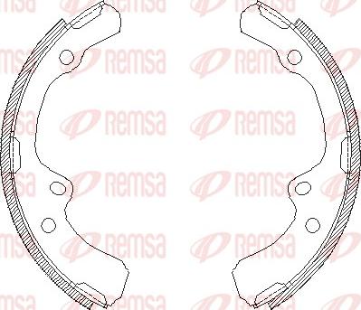 Remsa 4391.00 - Ganascia freno www.autoricambit.com