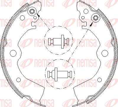 Remsa 4393.00 - Ganascia freno www.autoricambit.com