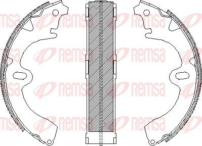 Remsa 4345.00 - Ganascia freno www.autoricambit.com