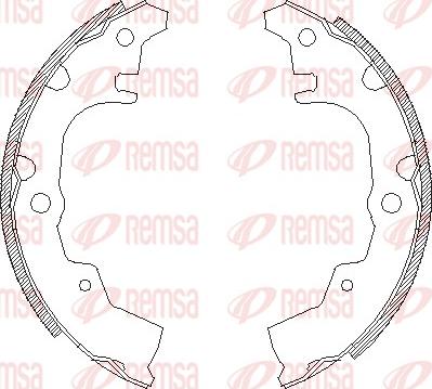 Remsa 4340.00 - Ganascia freno www.autoricambit.com