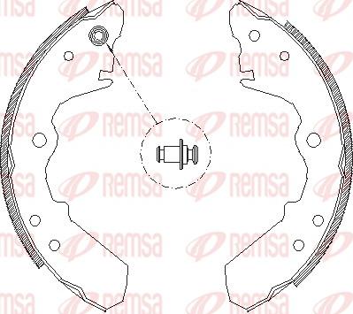 Remsa 4343.00 - Ganascia freno www.autoricambit.com