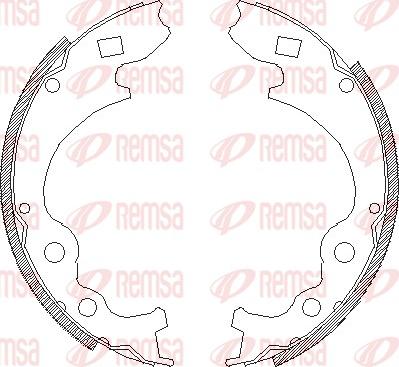 Remsa 4364.00 - Ganascia freno www.autoricambit.com