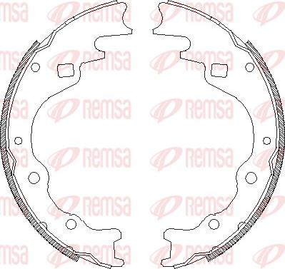 Remsa 4365.00 - Ganascia freno www.autoricambit.com