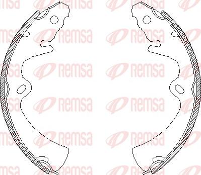 Remsa 4363.00 - Ganascia freno www.autoricambit.com