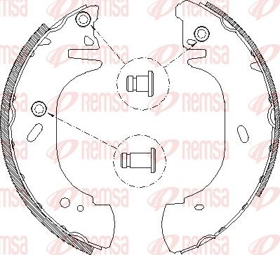 Remsa 4306.00 - Ganascia freno www.autoricambit.com