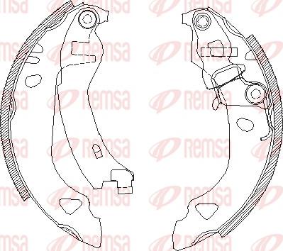 Remsa 4302.00 - Ganascia freno www.autoricambit.com