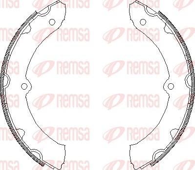 Remsa 4314.00 - Ganascia freno www.autoricambit.com