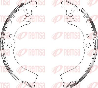 Remsa 4389.00 - Ganascia freno www.autoricambit.com