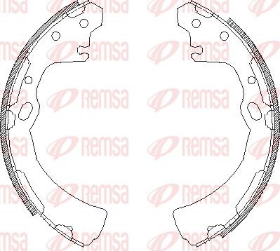 Remsa 4384.00 - Ganascia freno www.autoricambit.com