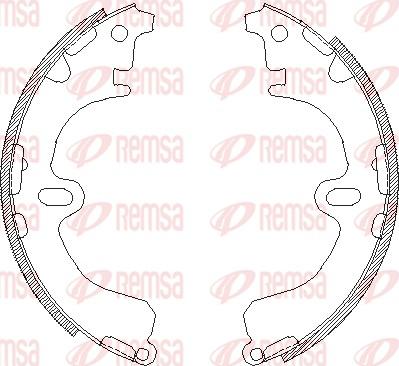 Remsa 4380.00 - Ganascia freno www.autoricambit.com