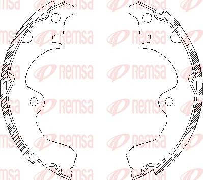 Remsa 4334.00 - Ganascia freno www.autoricambit.com