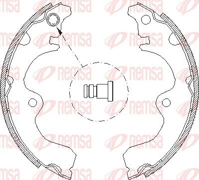 Remsa 4334.01 - Ganascia freno www.autoricambit.com