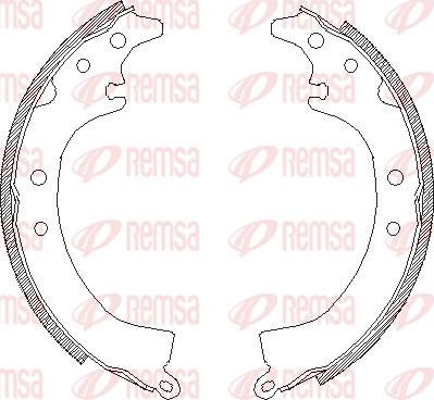 Remsa 4336.00 - Ganascia freno www.autoricambit.com