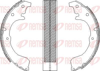 Remsa 4333.00 - Ganascia freno www.autoricambit.com