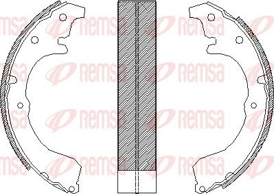 Remsa 4321.00 - Ganascia freno www.autoricambit.com