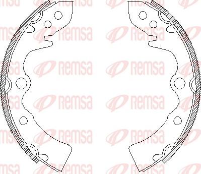 Remsa 4322.00 - Ganascia freno www.autoricambit.com