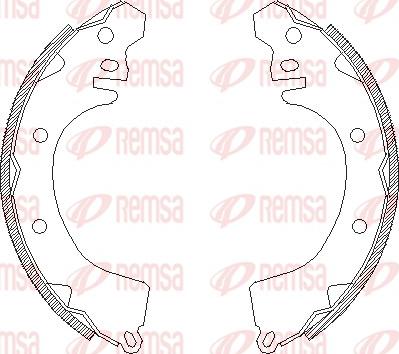 Remsa 4370.00 - Ganascia freno www.autoricambit.com