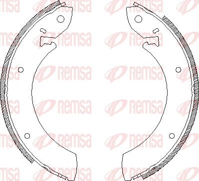 Remsa 4245.00 - Ganascia freno www.autoricambit.com