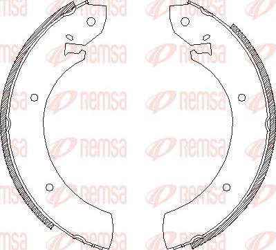 Remsa 4250.00 - Ganascia freno www.autoricambit.com