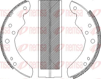 Remsa 4214.00 - Ganascia freno www.autoricambit.com