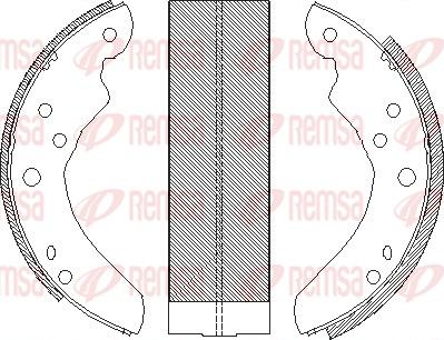 Remsa 4214.01 - Ganascia freno www.autoricambit.com