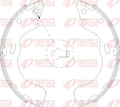 Remsa 4210.00 - Ganascia freno www.autoricambit.com